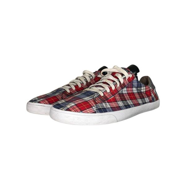 Cole Haan Trafton Club Court Mens Plaid Canvas Sneaker Size 12 - Picture 2 of 6